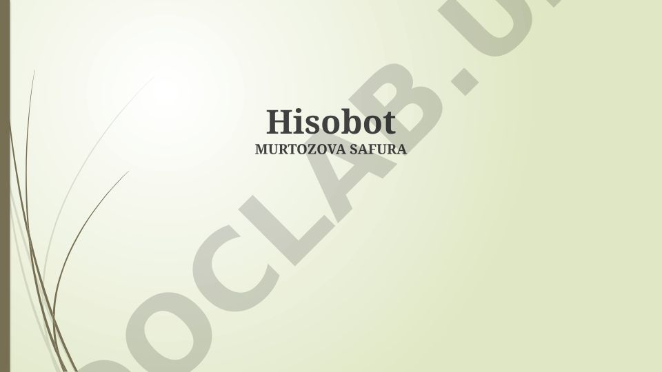 Boshlang'ich ta'lim uslubiy birlashmasi faoliyati hisoboti