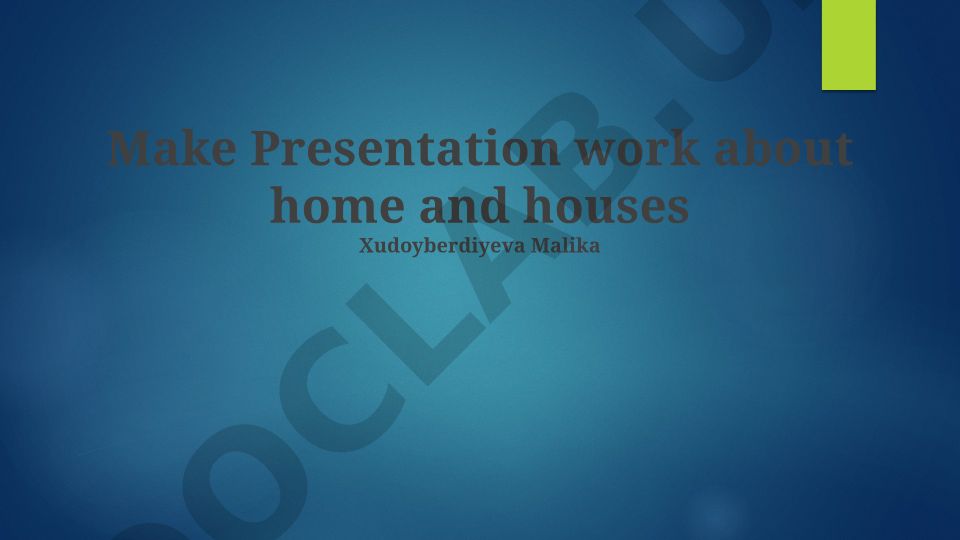 Defining Home and Housing