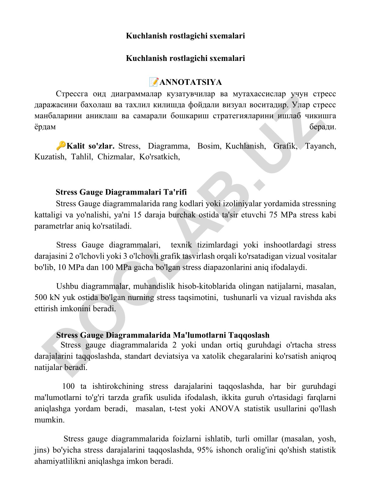 Kuchlanish rostlagichi sxemalari