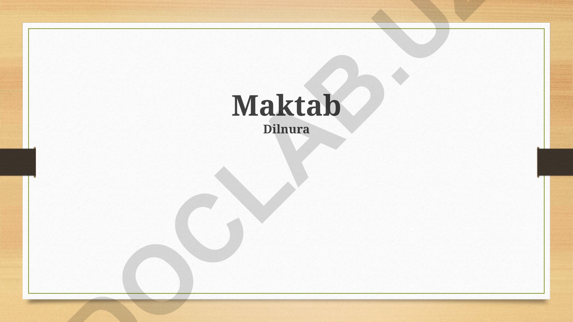 Maktab kelajagi, ta'limi va muhiti