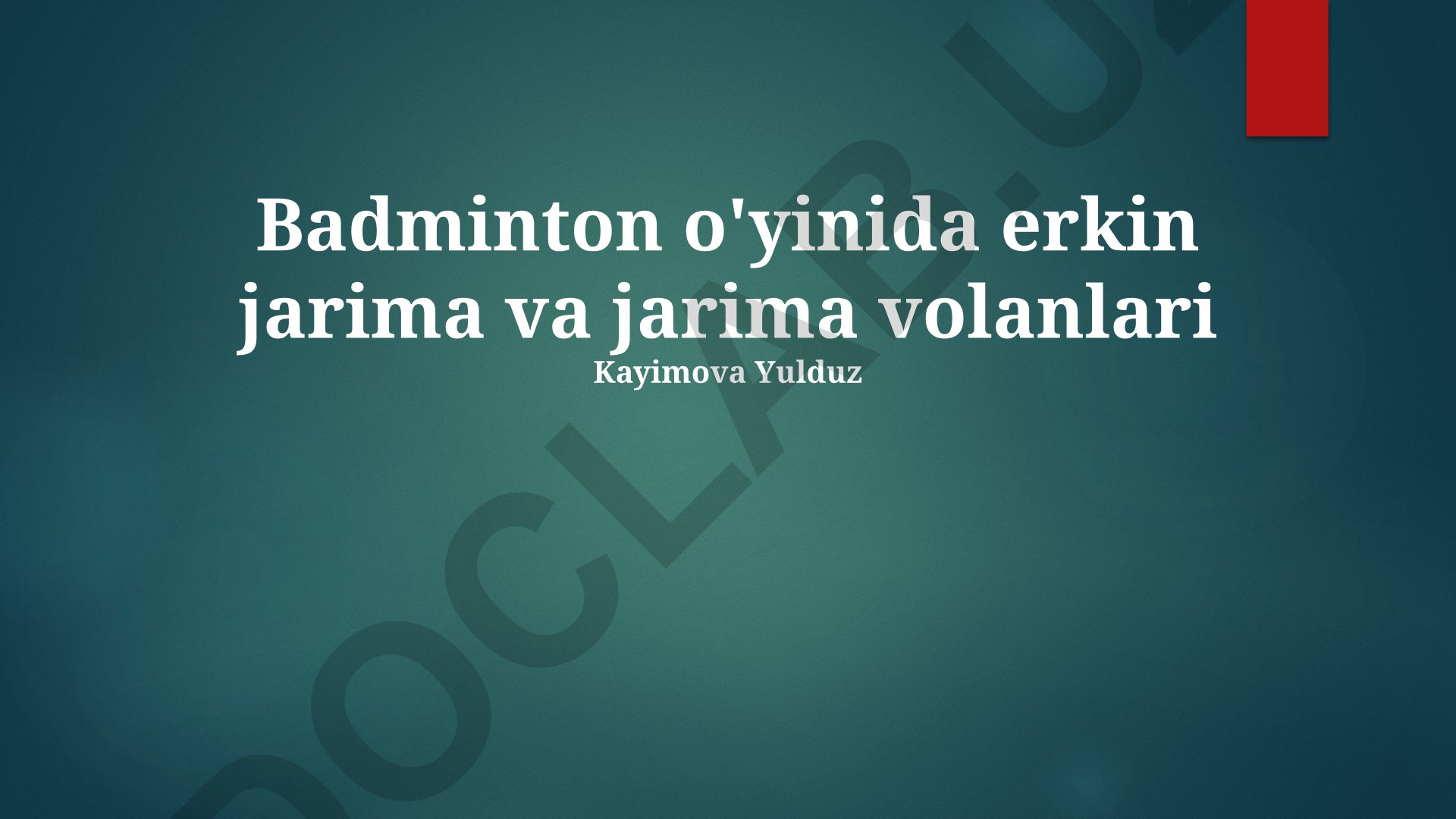 Badminton o'yinida erkin jarima va jarima volanlari