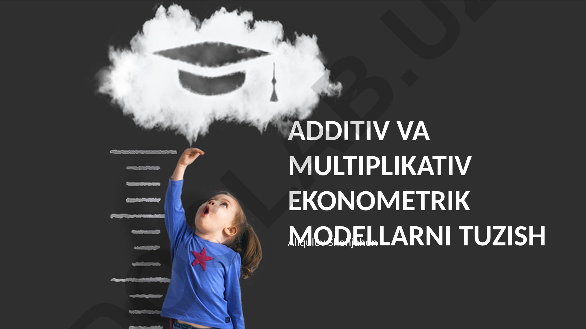 Additiv va multiplikativ ekonometrik modellarni tuzish