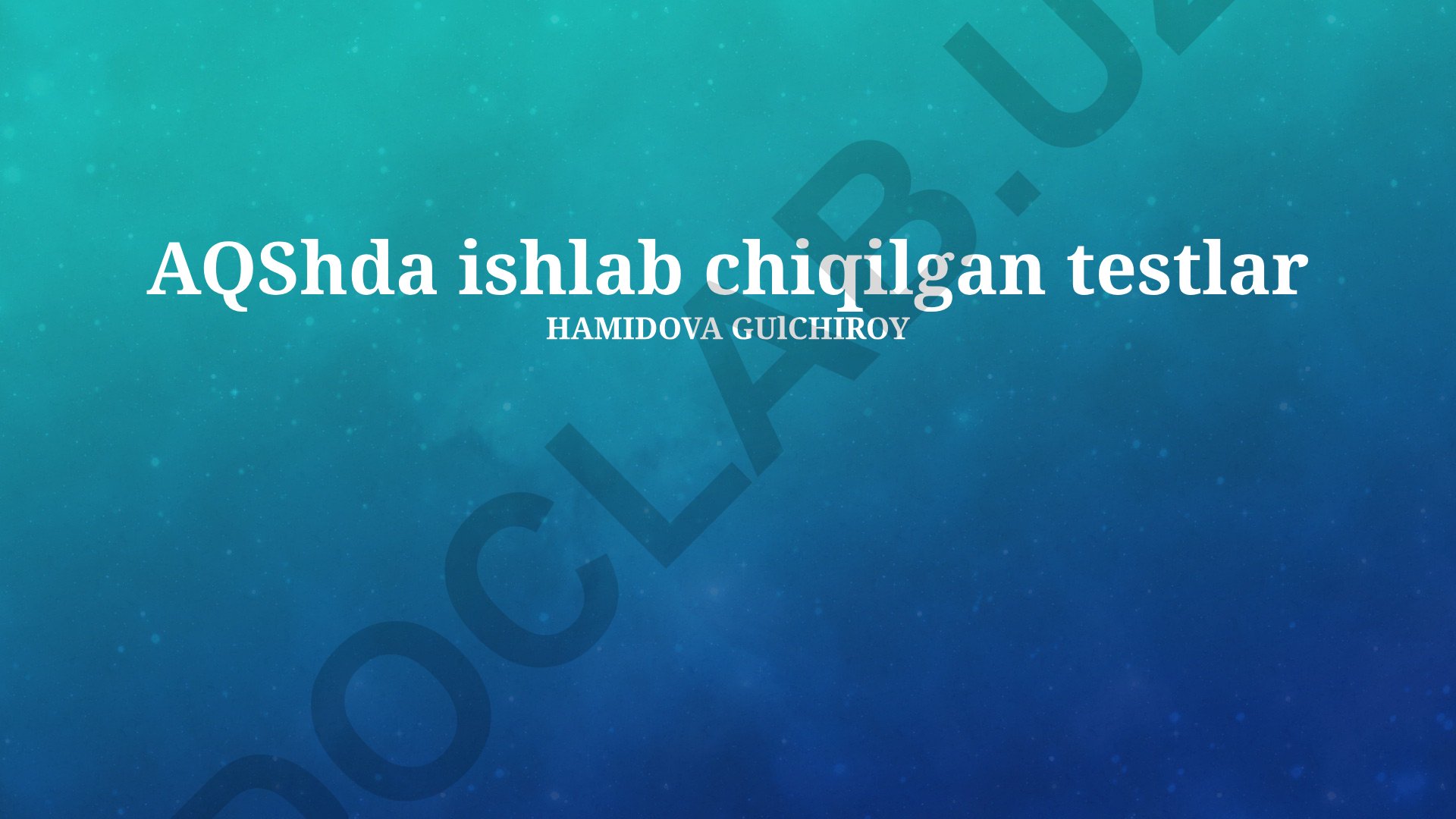 AQShda ishlab chiqilgan testlar turlari, tarixi va ta'siri