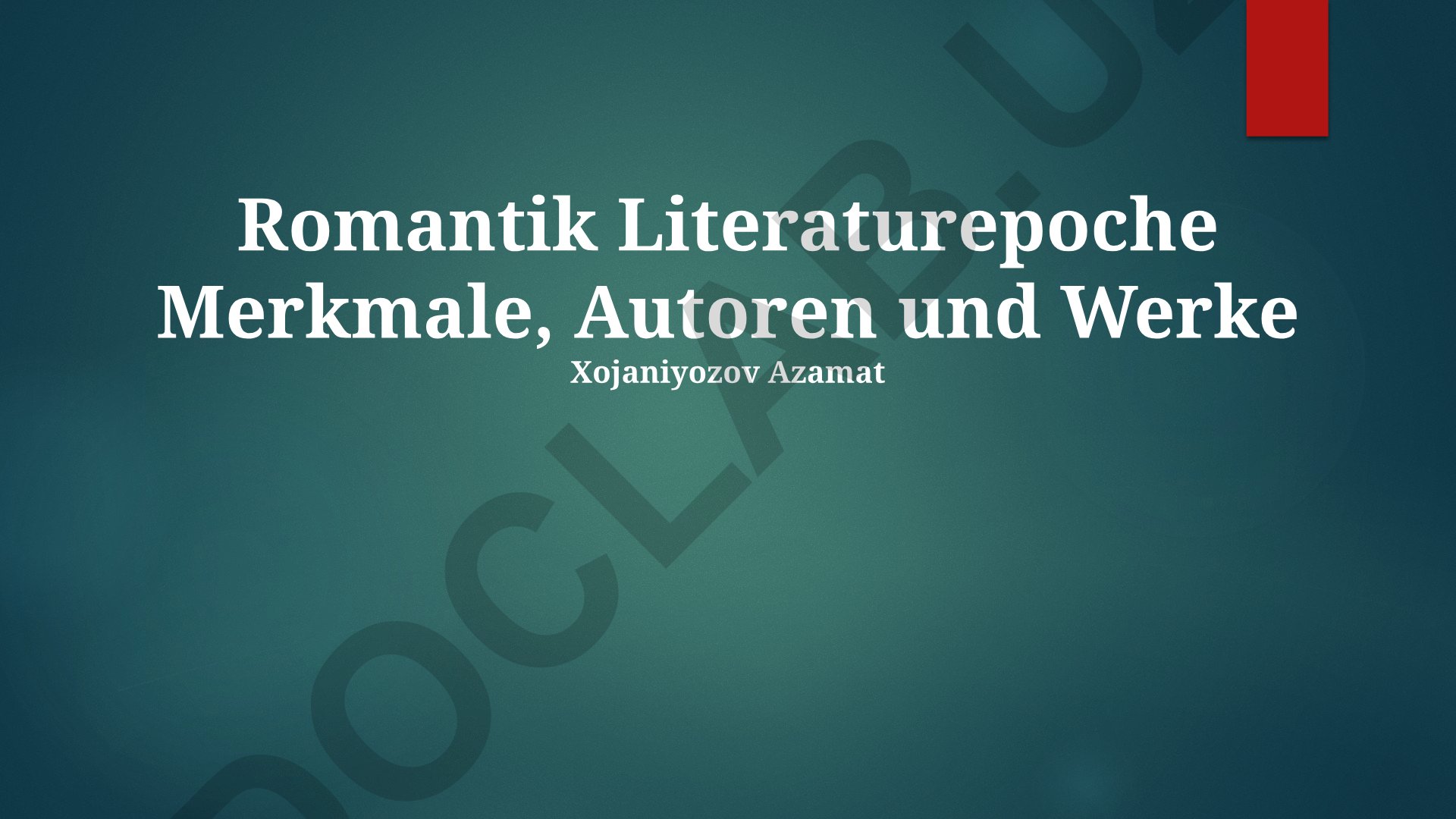 Romantik Literaturepoche Merkmale, Autoren und Werke