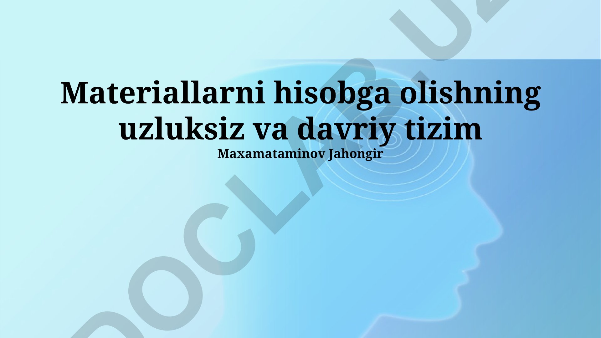 Doimiy va davriy inventarizatsiya tizimlari taqqoslash