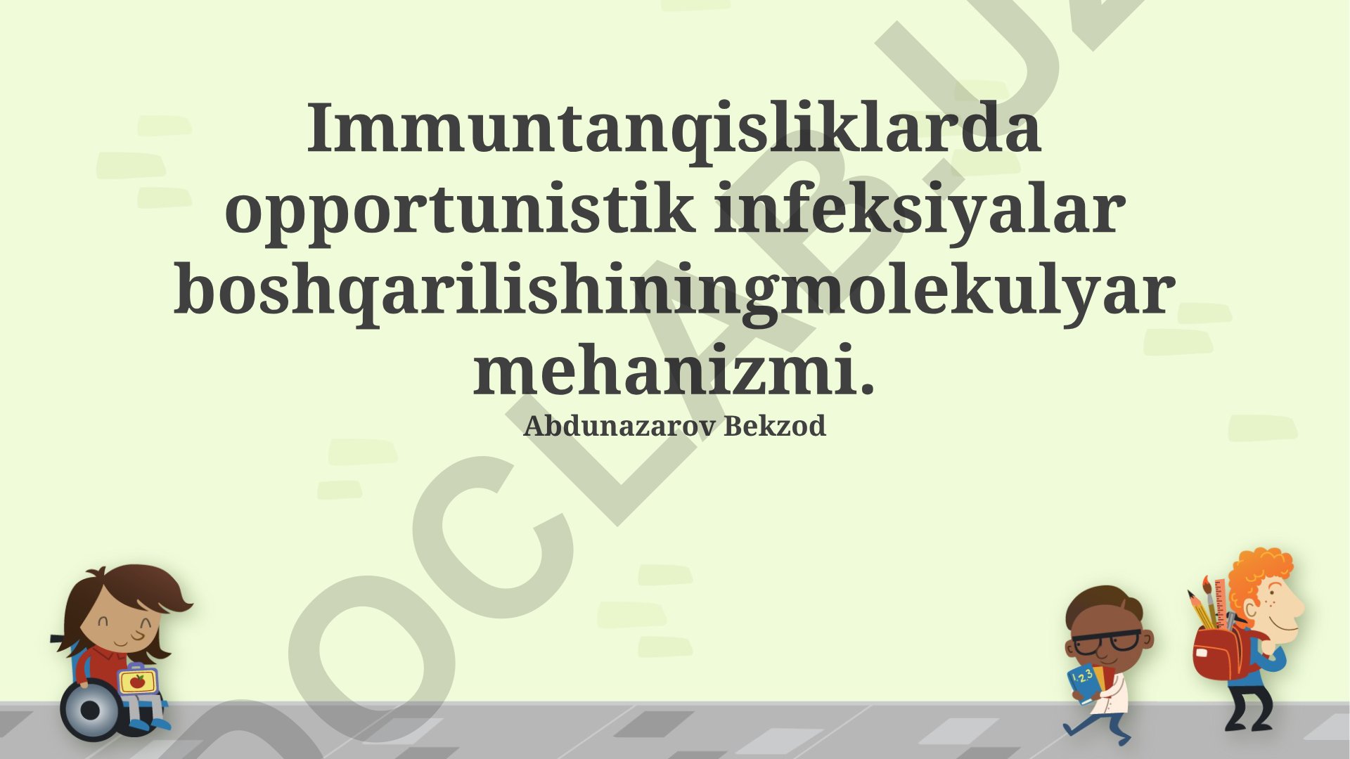 Immunodeficitsiyalarda opportunistik infeksiyalarni boshqarishning molekulyar mehanizmlari