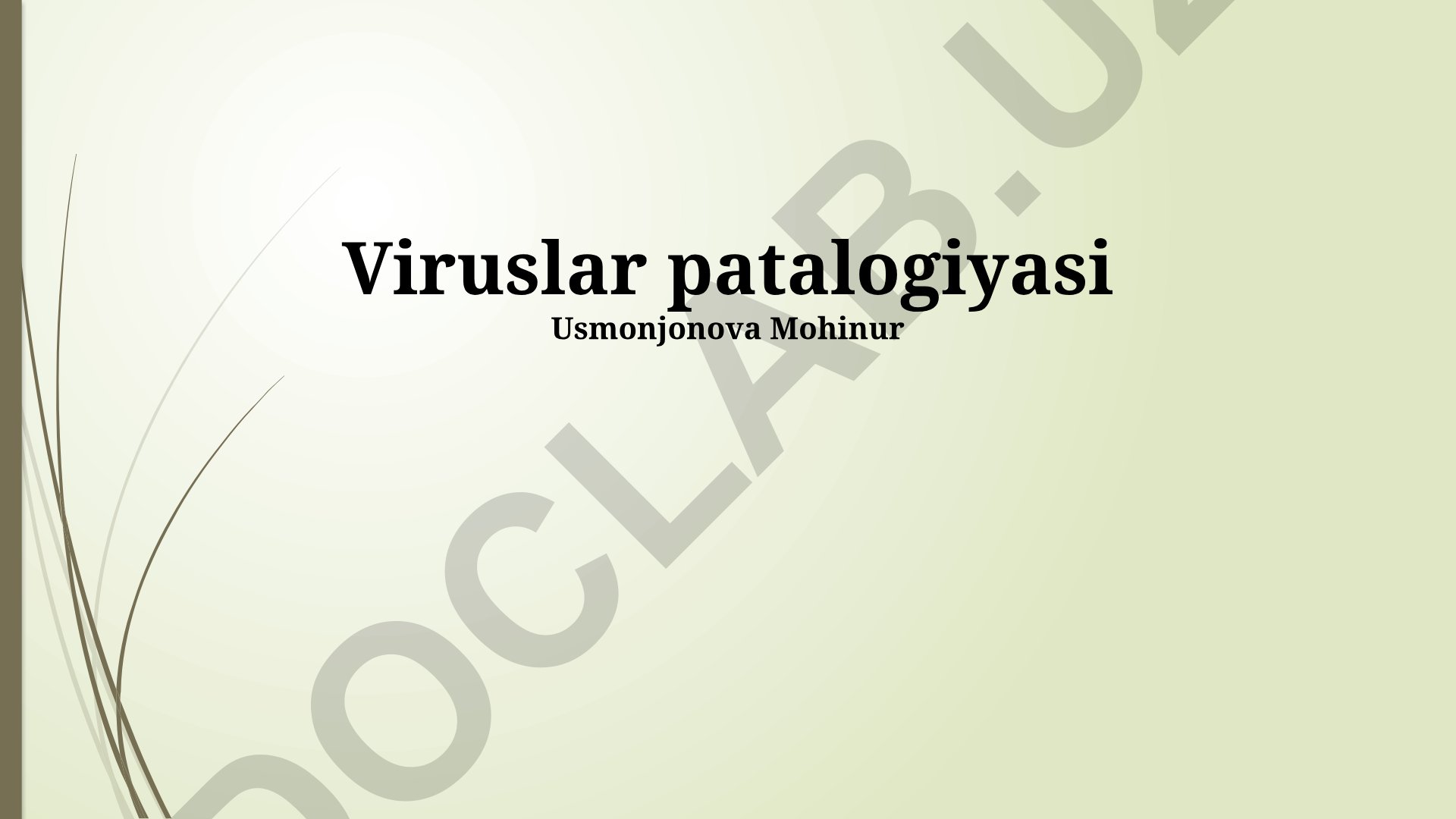 Viruslar patalogiyasi