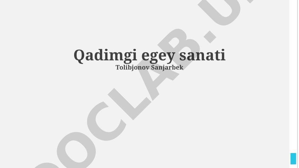 Qadimgi Egey san'ati: kelib chiqishi, rivojlanishi va madaniy meros