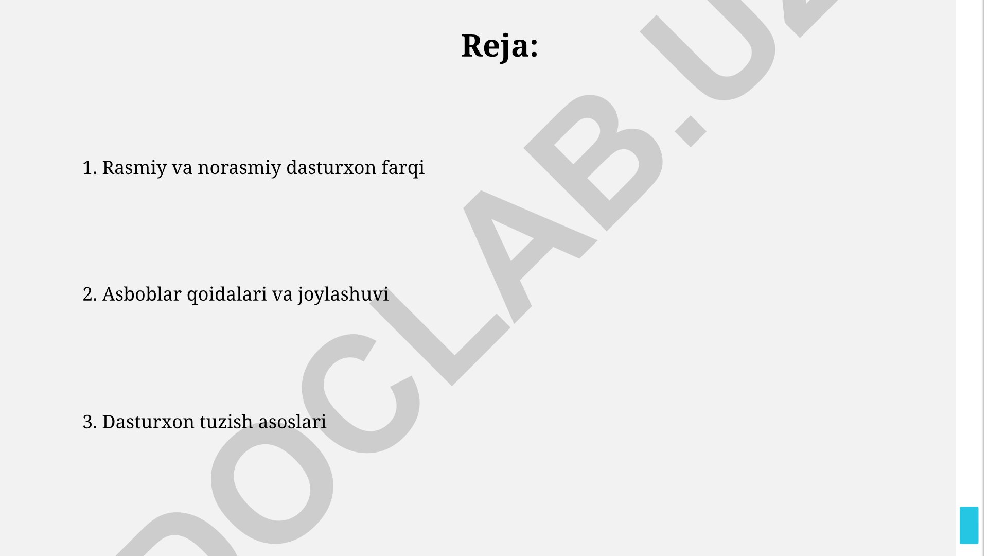 Rasmiy va norasmiy dasturxon farqi, asboblar qoidalari va dasturxon tuzish asoslari