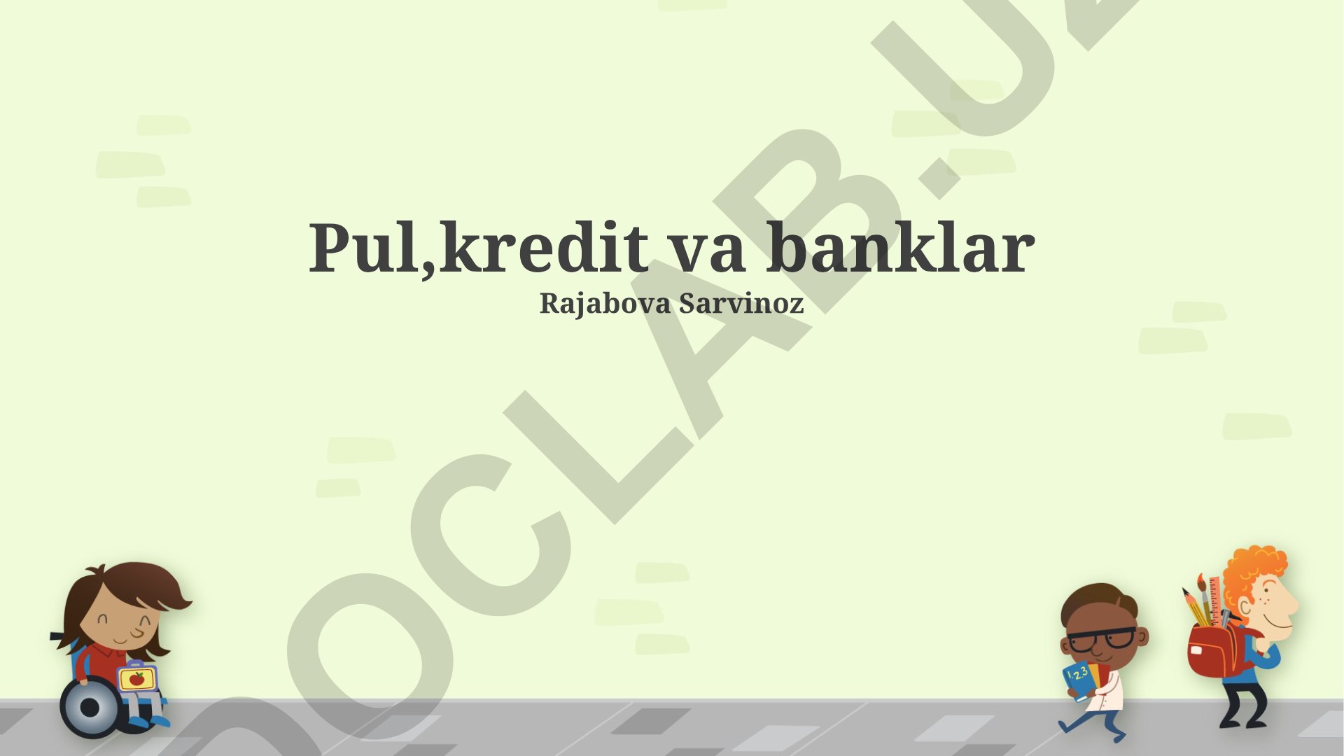 Pul, kredit va banklar tizimi