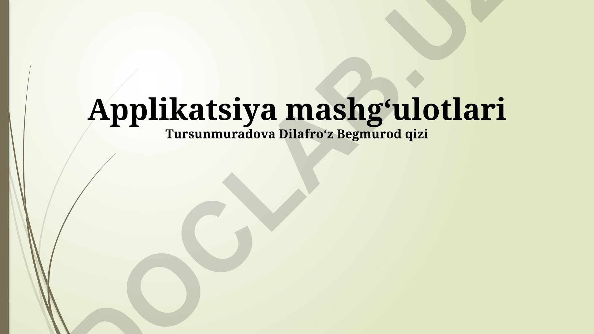 Dasturlash va loyihalarni boshqarish bo'yicha amaliy qo'llanma