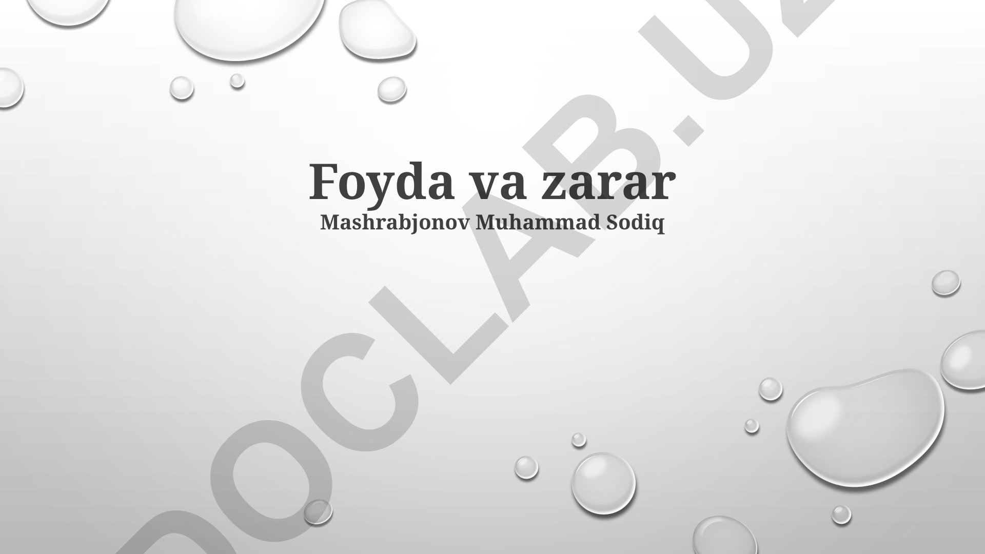 Foyda va zararlarni optimallashtirish, tahlil qilish va hisobot tuzish