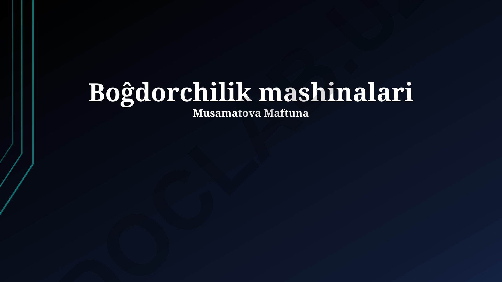 Zamonaviy qishloq xo'jaligi texnikalarining afzalliklari va turlari