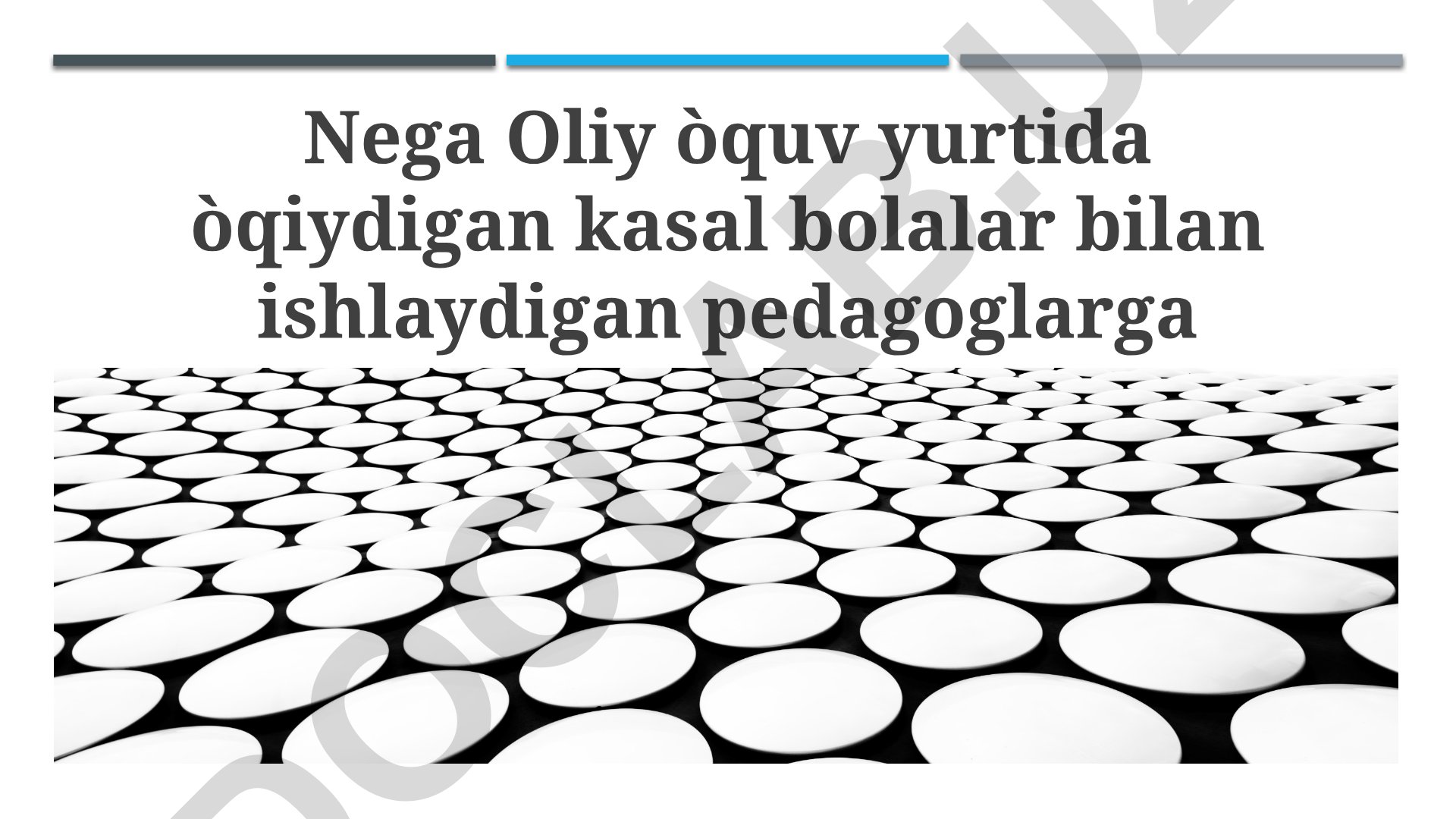 Kasal bolalar bilan ishlaydigan pedagoglarga tibbiy tayyorgarlik