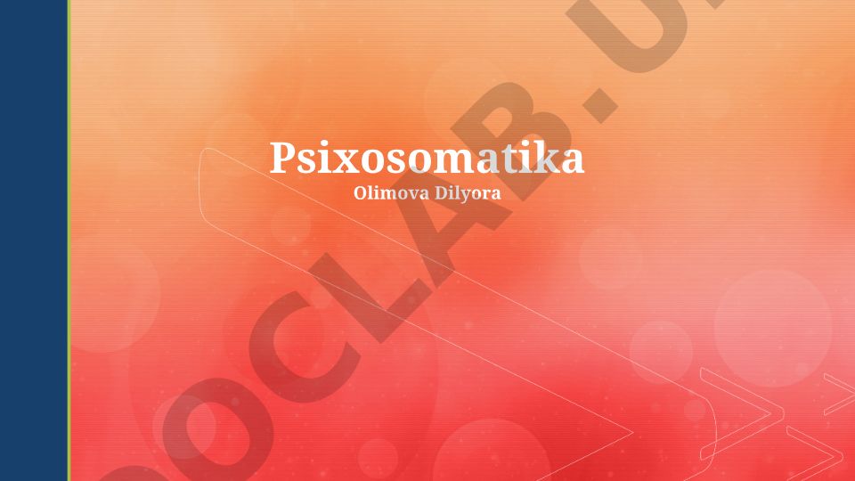 Psixosomatik kasalliklar: turlari, mohiyati va davolash usullari