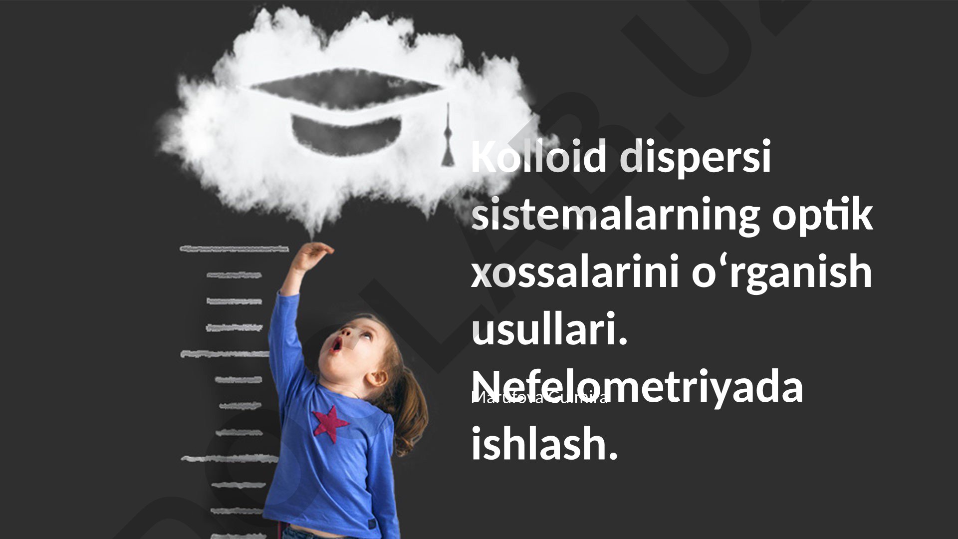 Kolloid dispersi sistemalarning optik xossalarini oʻrganish usullari va nefelometriya