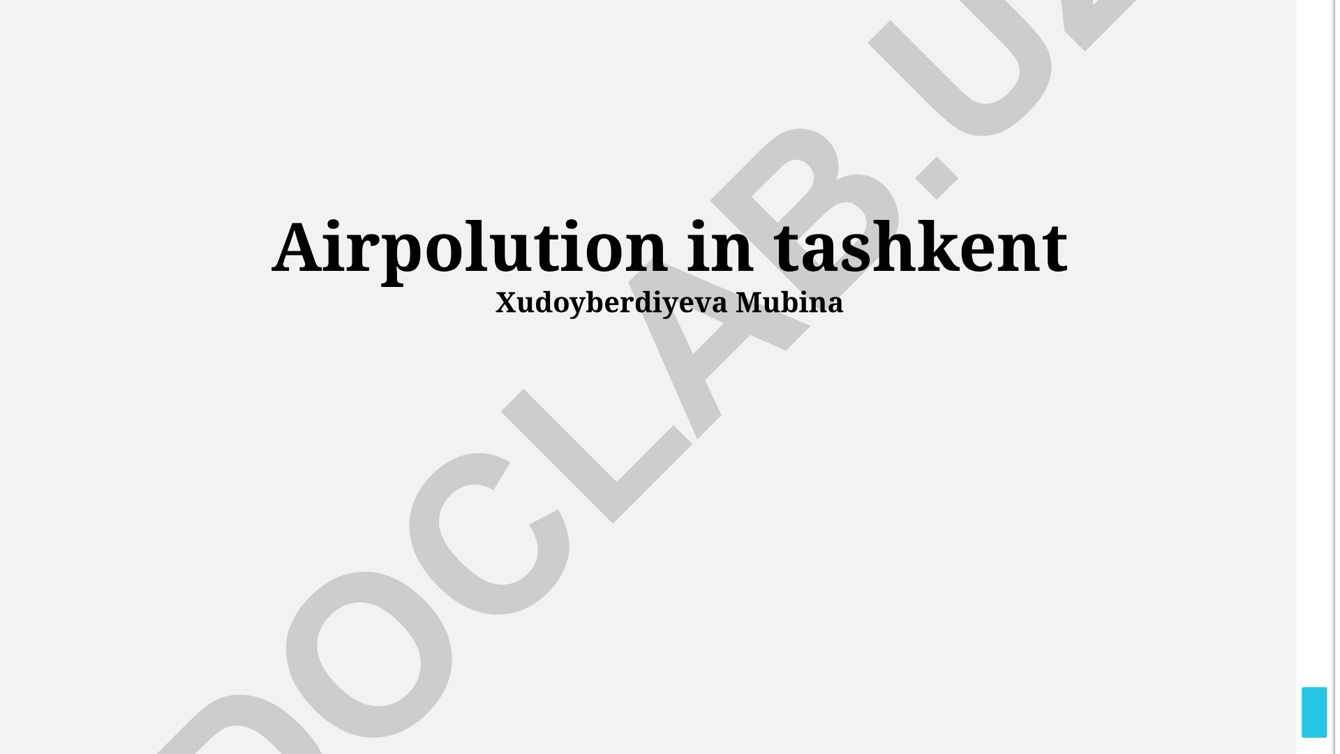 Air Pollution in Tashkent: Health Impacts and Mitigation Strategies