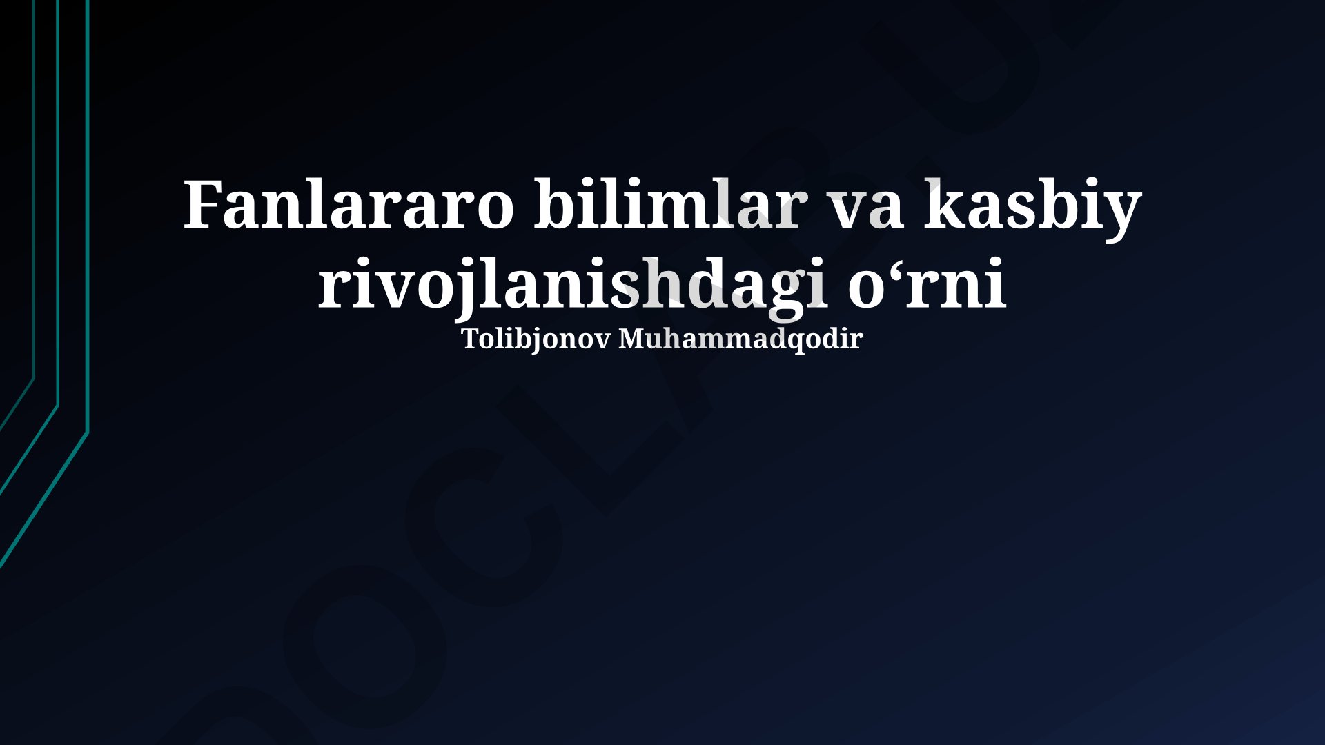 Muhlislarning bilim va professional rivojlanishdagi roli