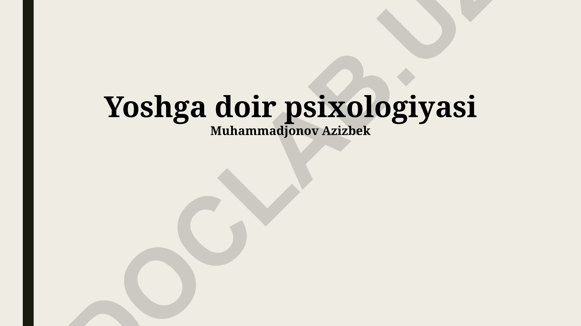 Yoshga doir psixologiyasi va yoga amaliyotining ruhiy ta'siri