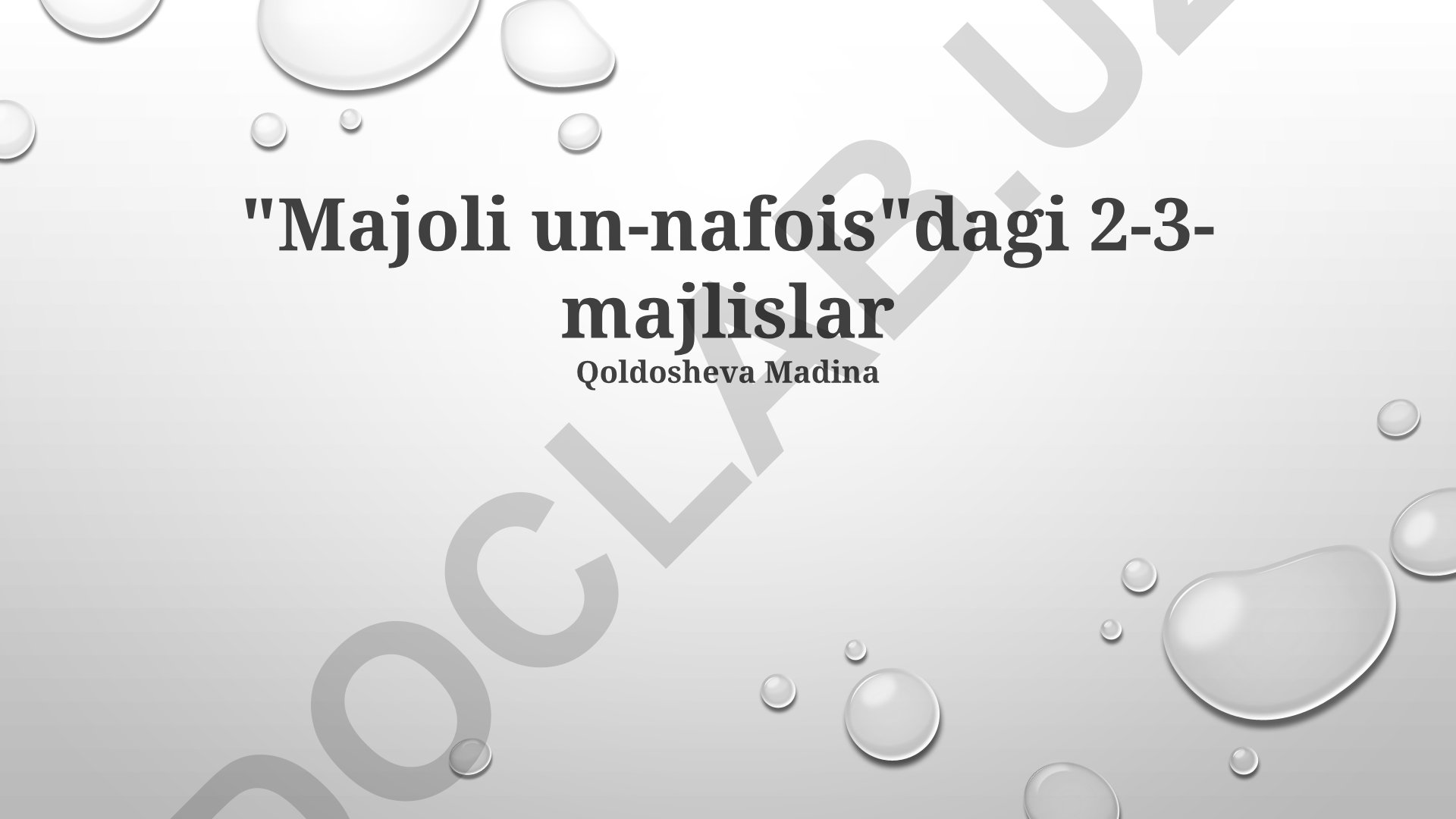 Majoli un-nafois dastlabki mashg'ulotlari va nafas olish texnikalari