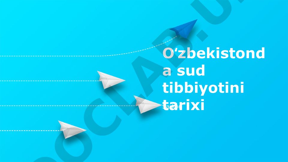 Oʻzbekistonda sud tibbiyotini tarixi