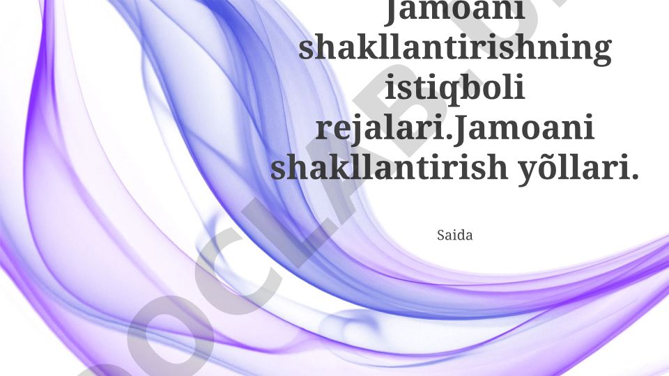 Jamoani shakllantirish istiqbolli rejalari va samaradorlikni oshirish strategiyalari