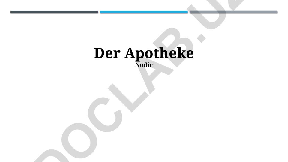 Arzneimittel und ihre Anwendung in der Apotheke