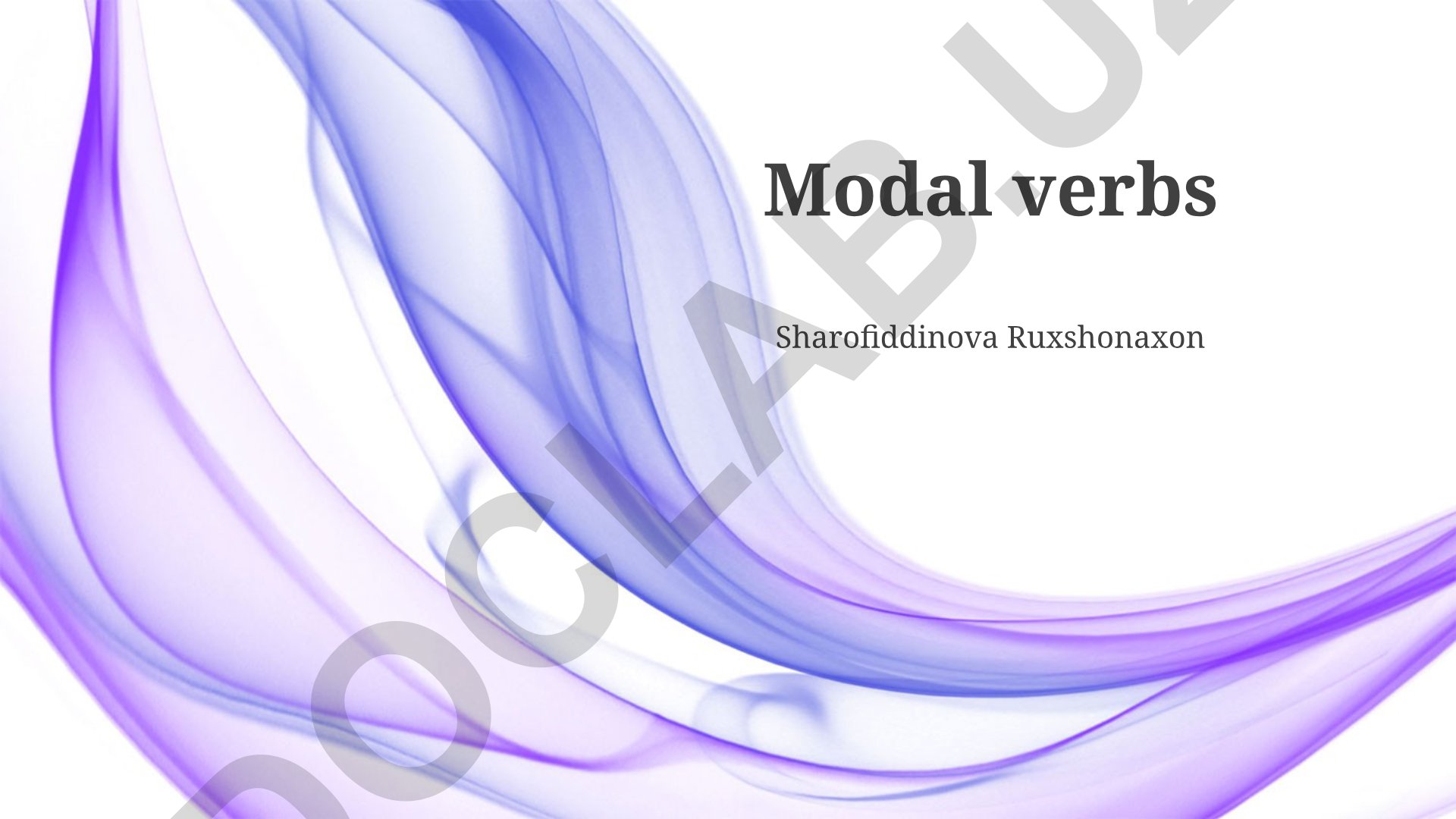 Modal fe'llarning qo'llanilishi va xususiyatlari