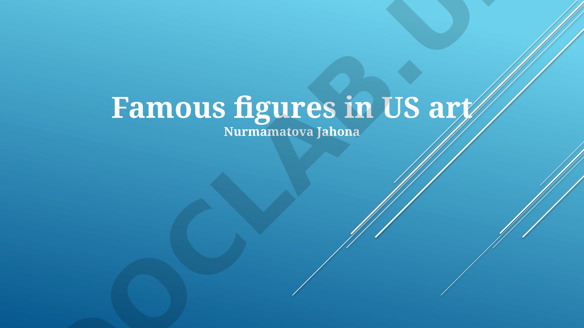 Famous figures in US art