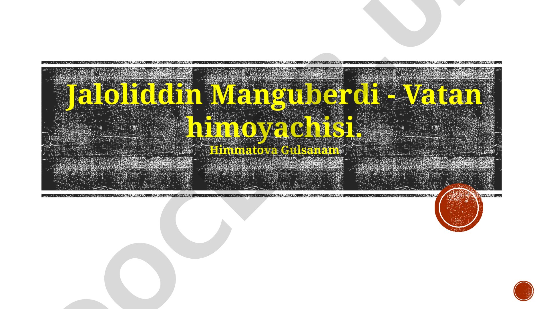 Jaloliddin Manguberdi - Vatan himoyachisi