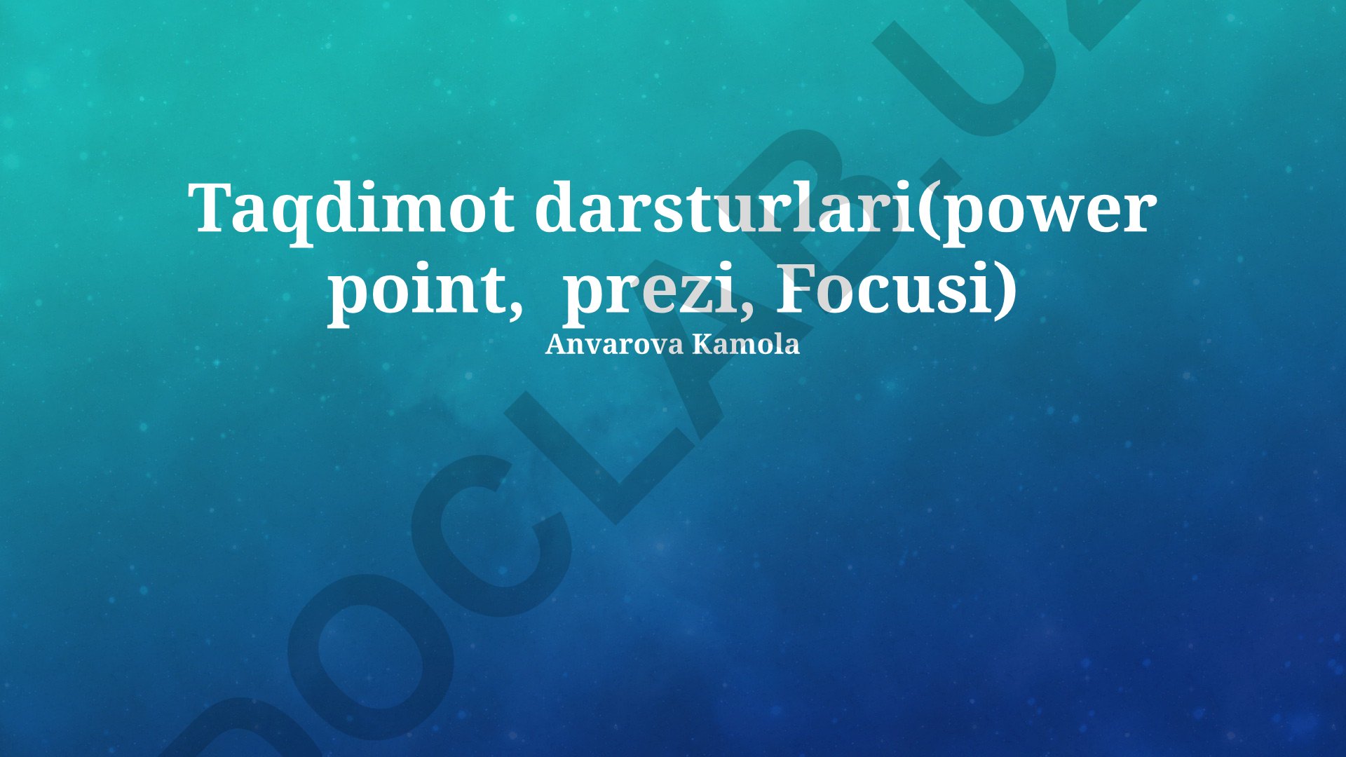 Taqdimot dasturlari: PowerPoint, Prezi va Focusky taqqoslashi