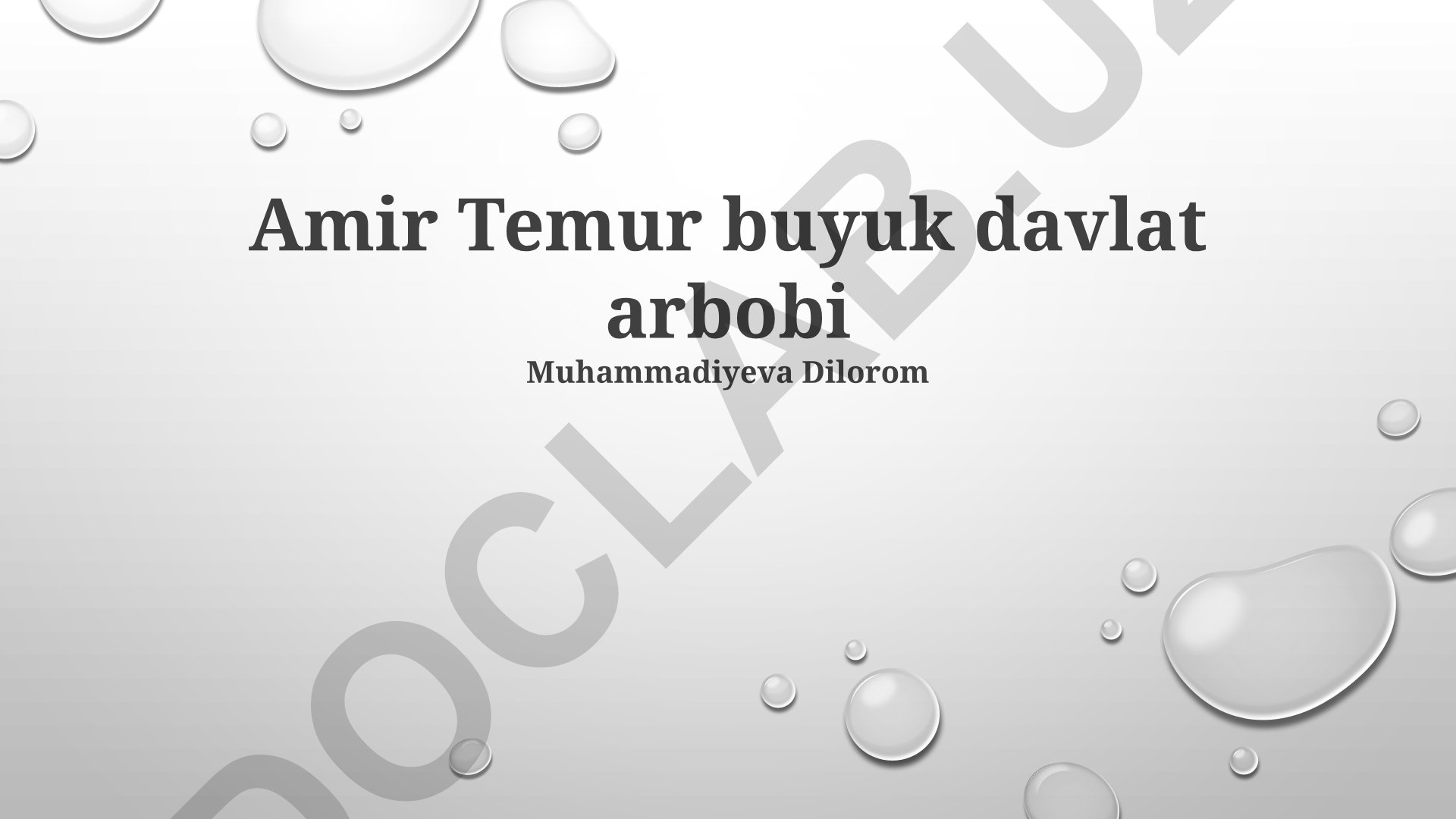 Amir Temur davlat boshqaruvidagi iste'dodlari va imperiyasining jahon siyosatidagi o'rni
