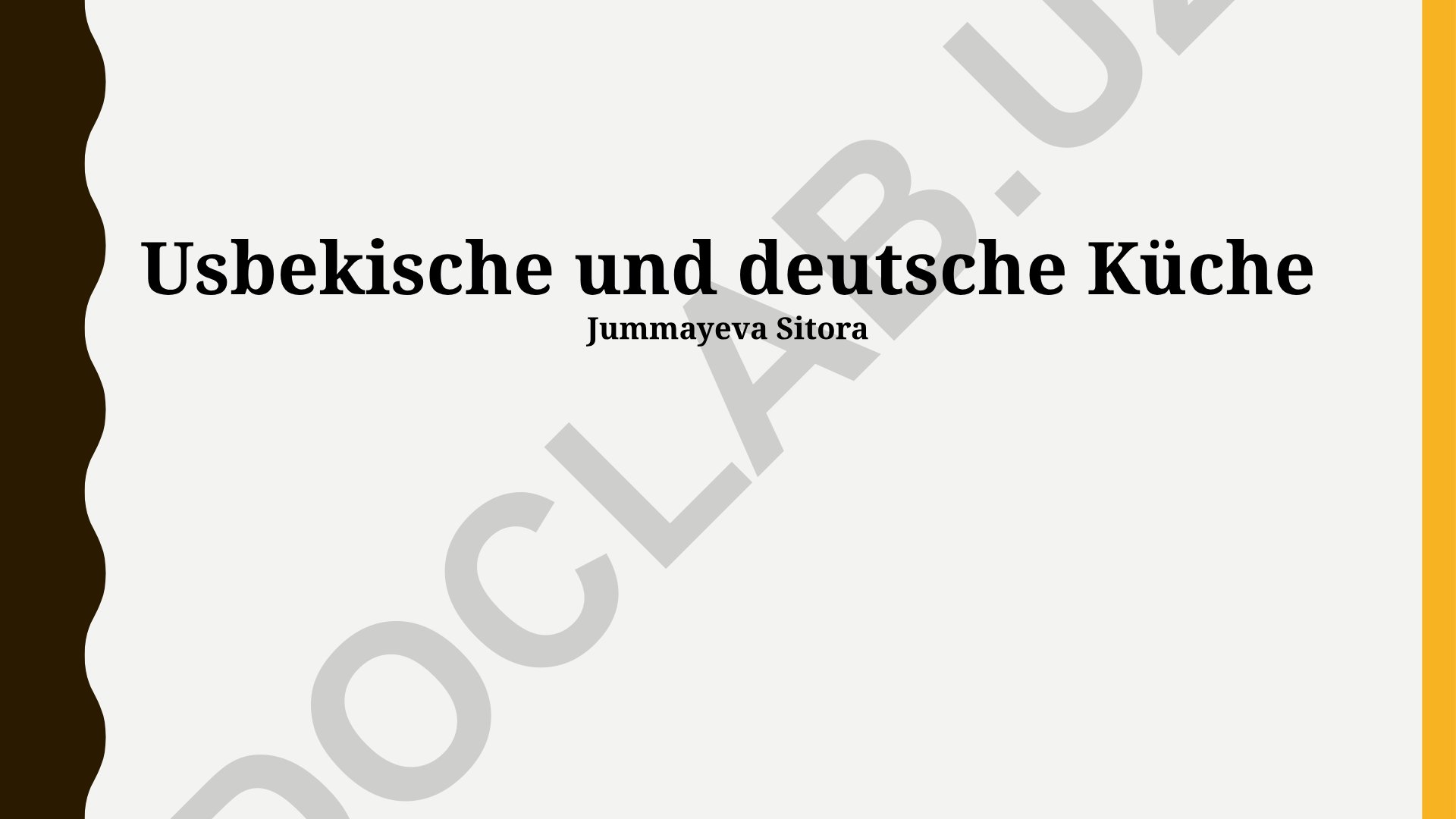 Usbekische und deutsche Küche: Vergleich und Kontraste