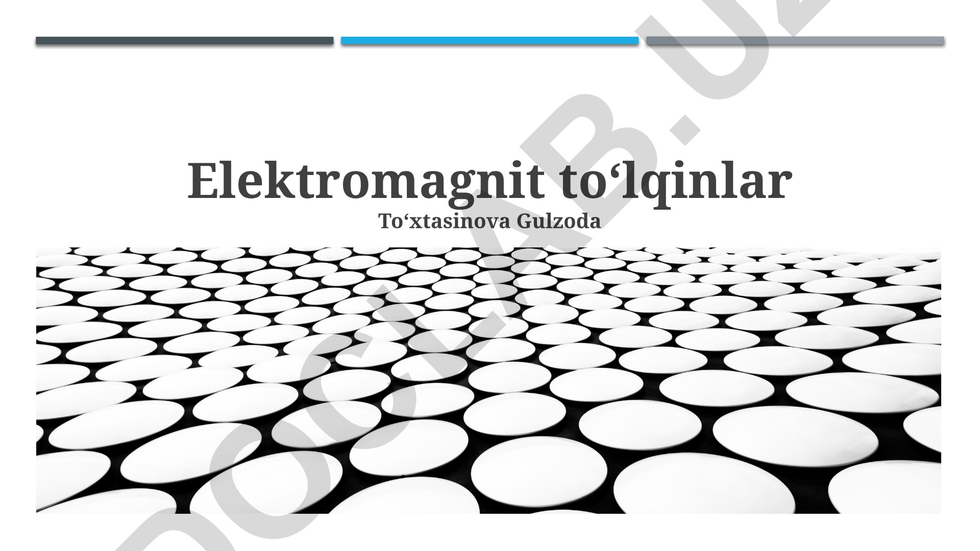 Elektromagnit to'lqinlar: tabiati, tarqalishi va qo'llanilishi