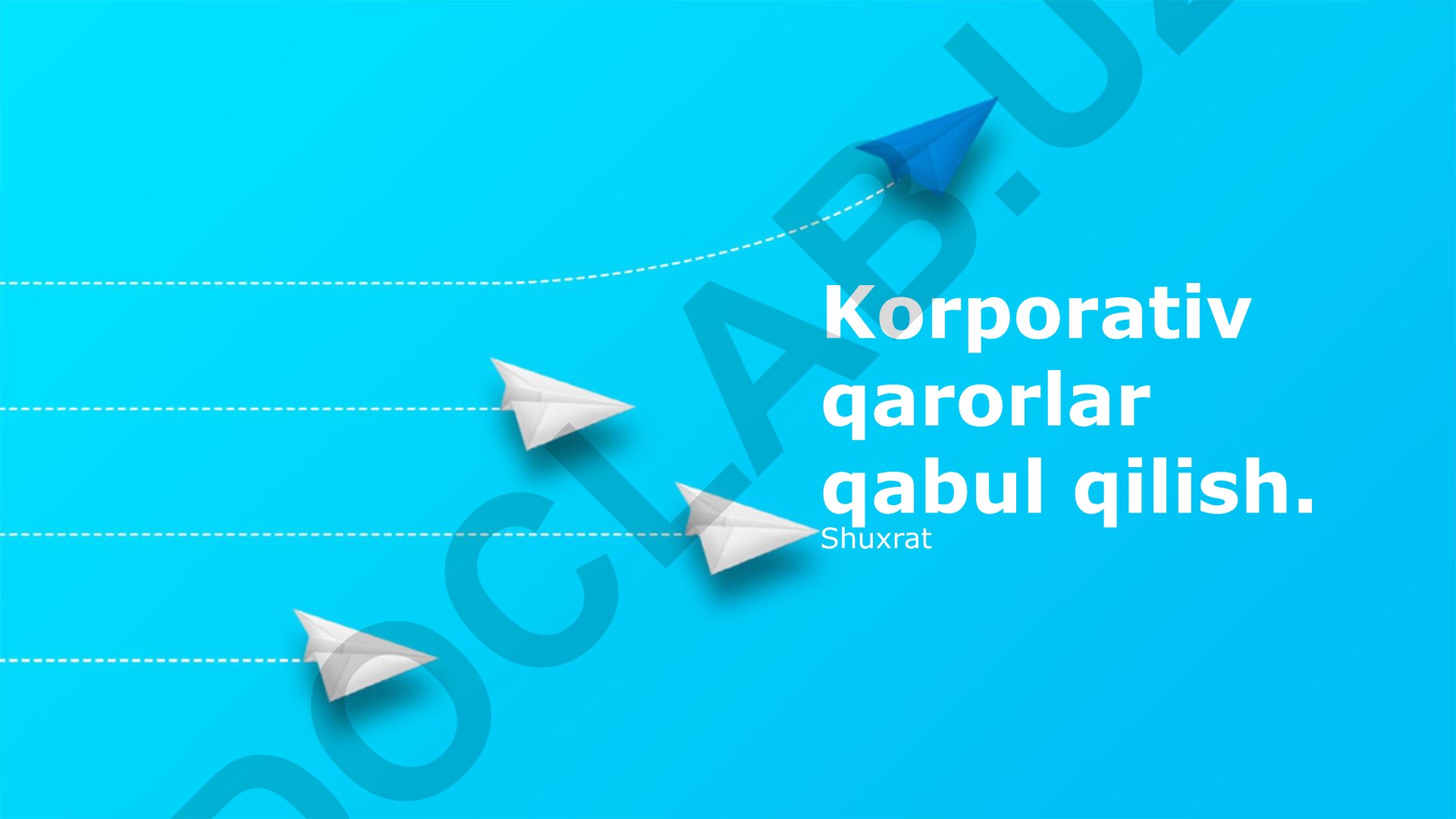 Korporativ qarorlar qabul qilish asoslari va jarayonlari