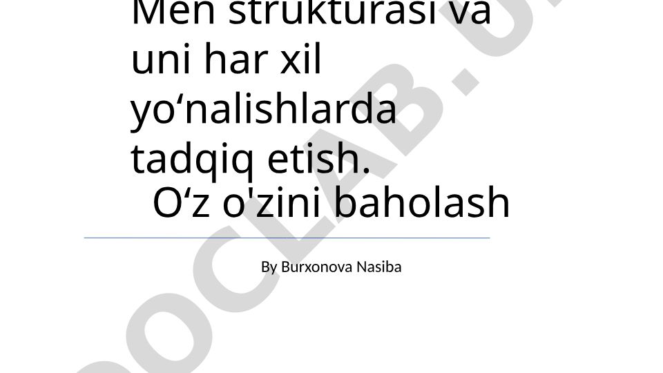 Matn tuzilishi va uni tadqiq etish yo'nalishlari