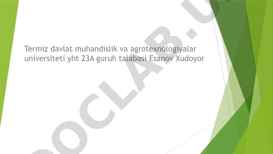 Yo’l poyi qurilishida sifat nazoratini tashkil etish masalalari