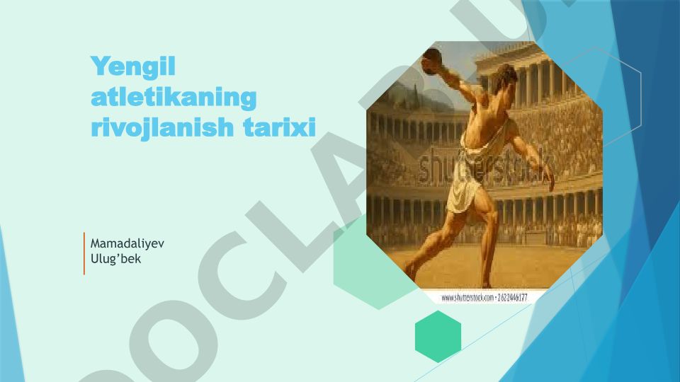 Yengil atletikaning rivojlanish tarixi