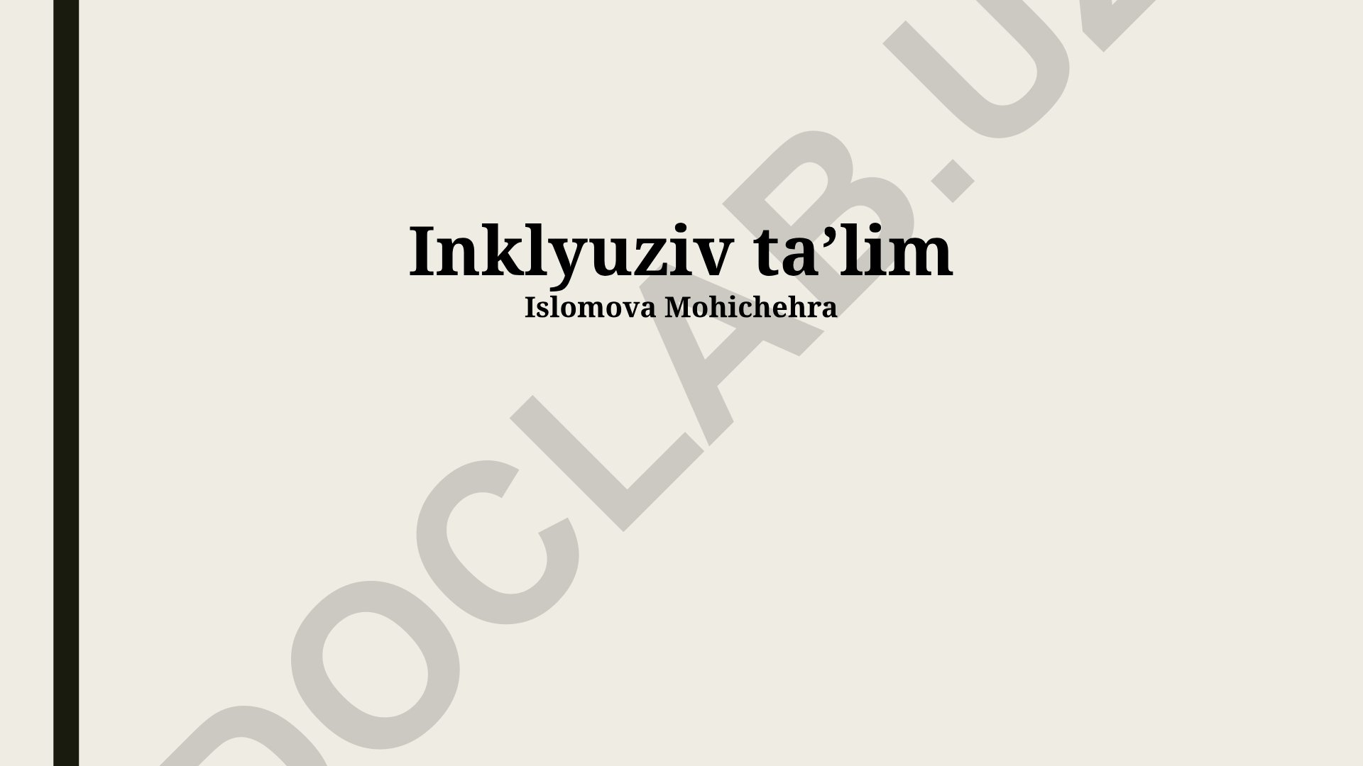 Inklyuziv ta'limning tamoyillari, samaralari va amaliyotlari