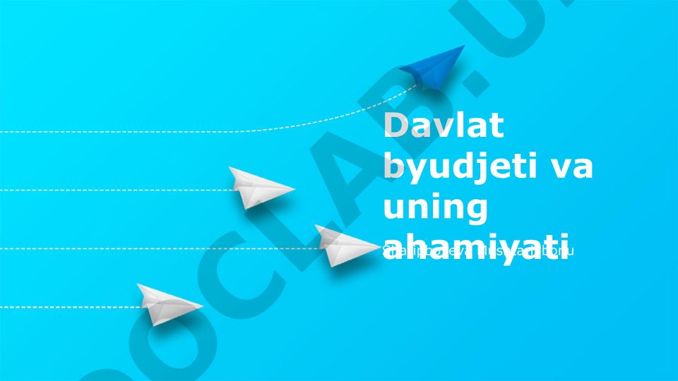 Davlat byudjeti va uning ahamiyati