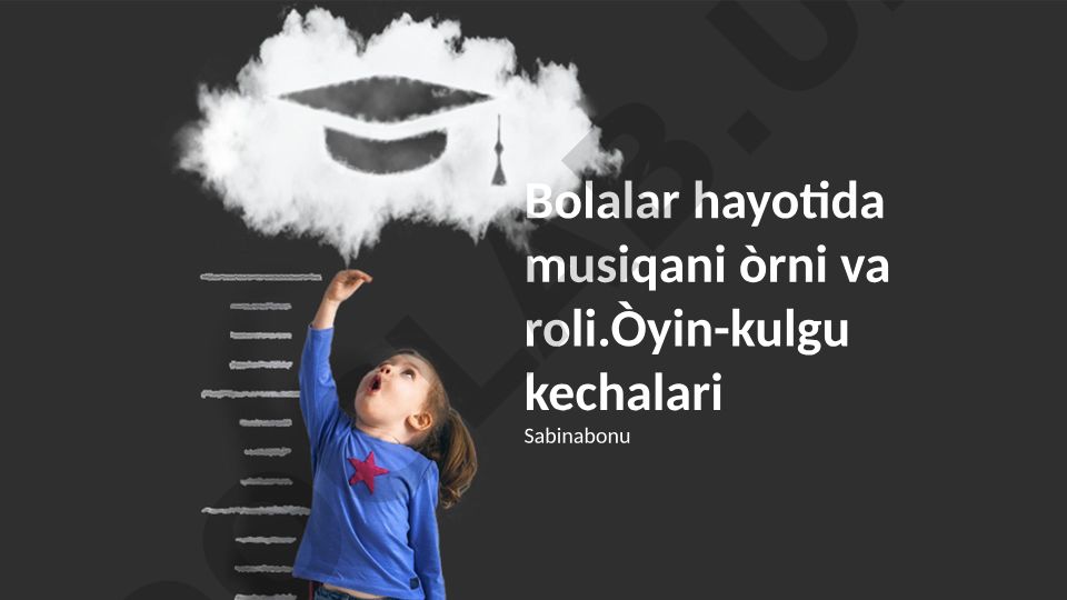 Bolalar hayotida musiqaning o'rni va roli