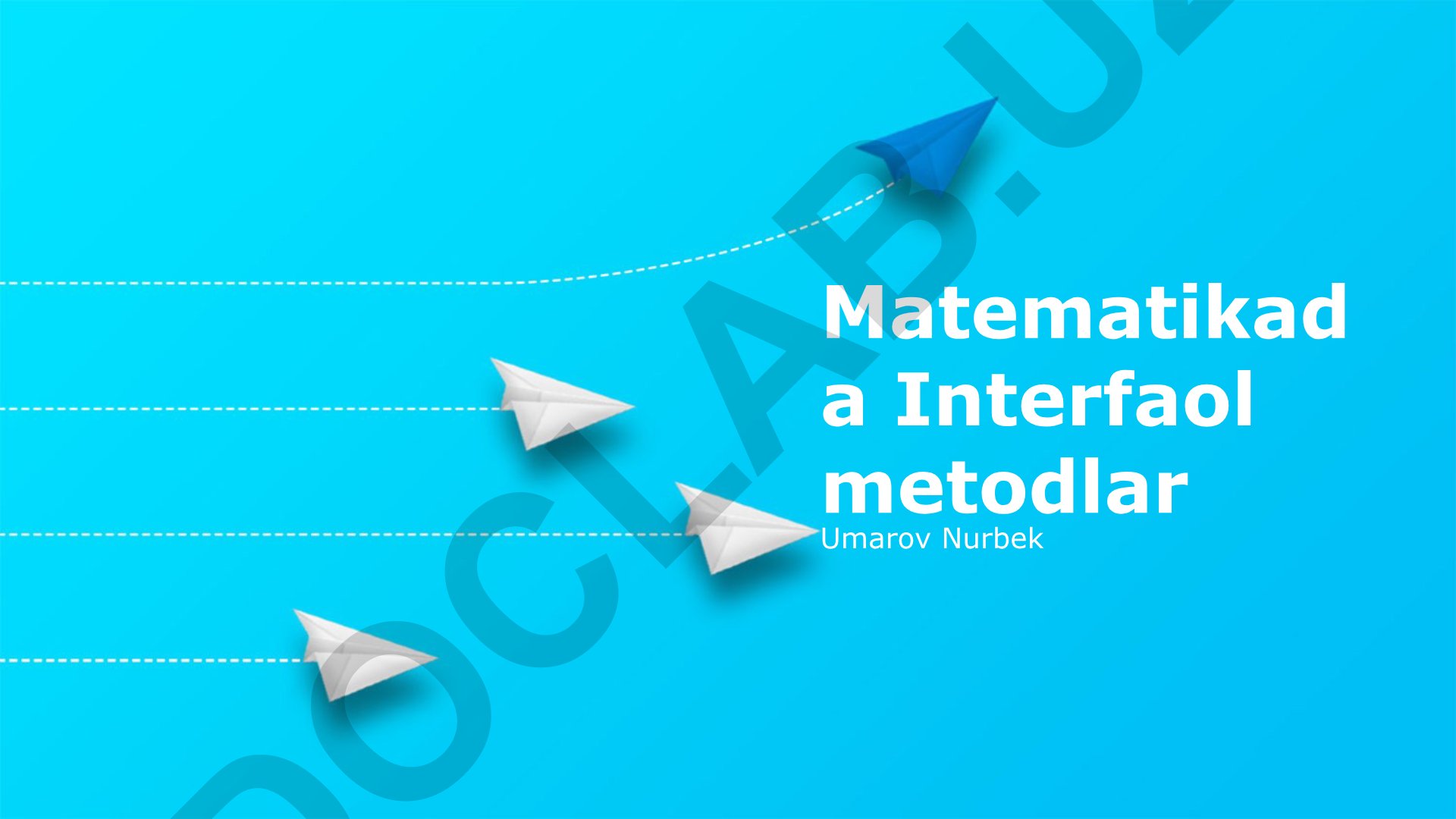 Matematikada interaktiv usullar