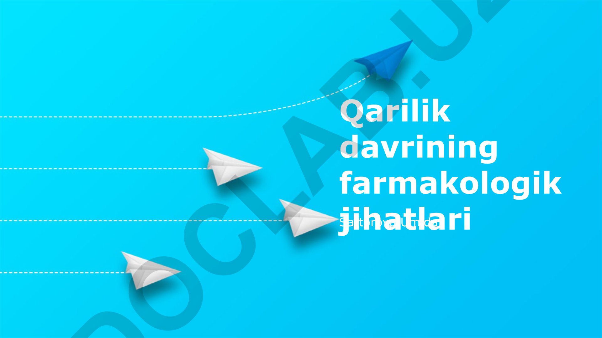 Qarilik davrining farmakologik jihatlari