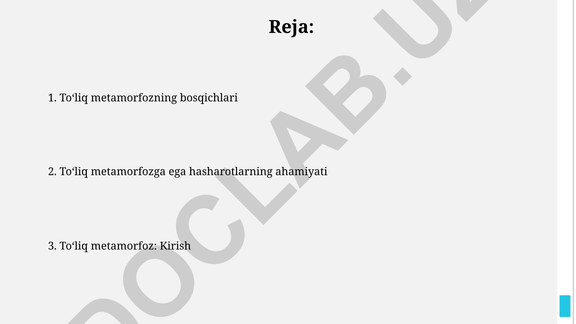 Toʻliq metamorfozning bosqichlari va hasharotlarning ahamiyati