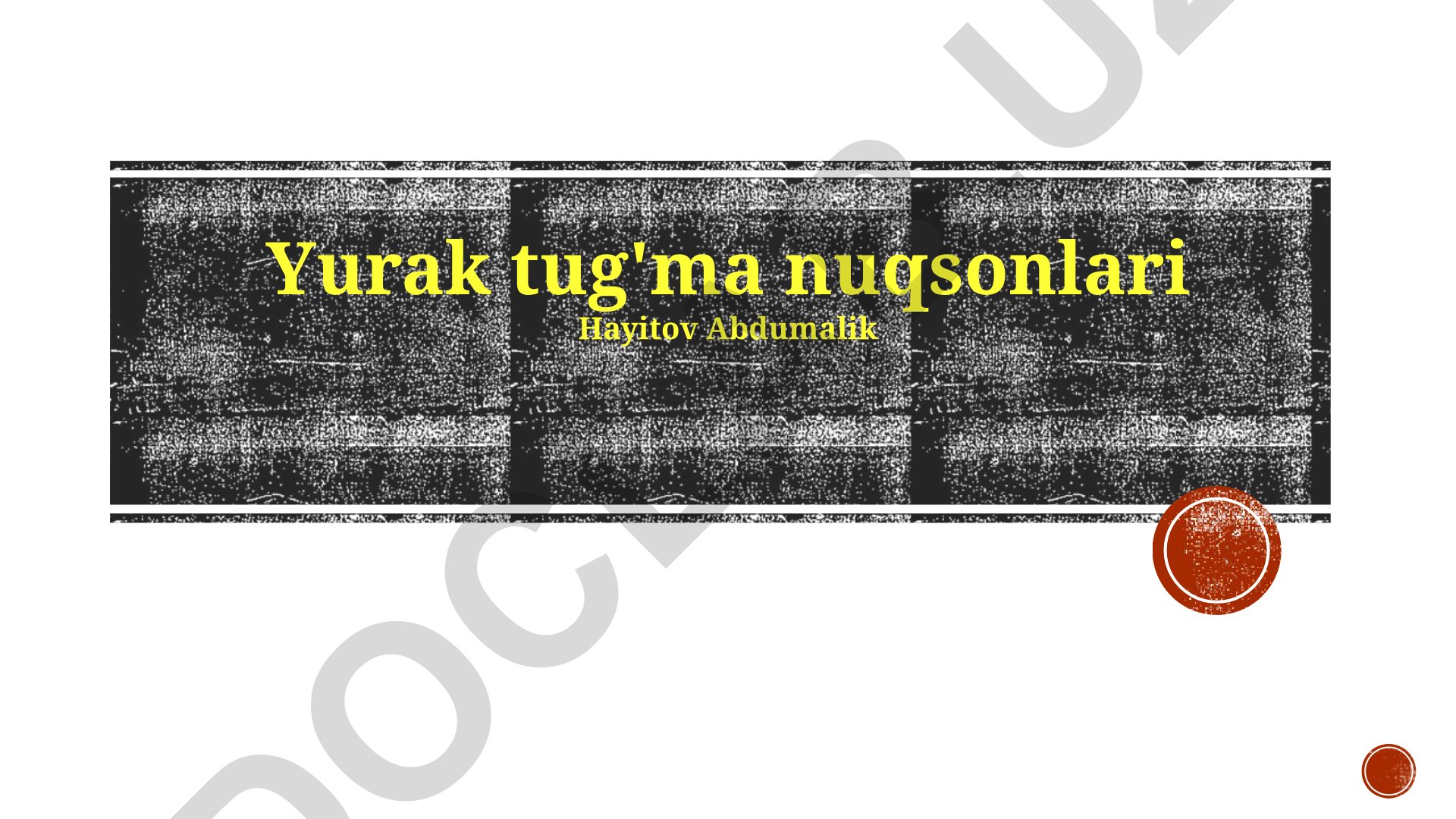 Tug'ma yurak nuqsonlari: diagnostika, turlari va davolash usullari