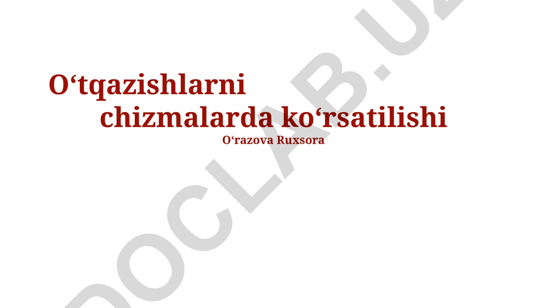 Chizmalarda aloqalarni belgilash va ko'rsatish usullari