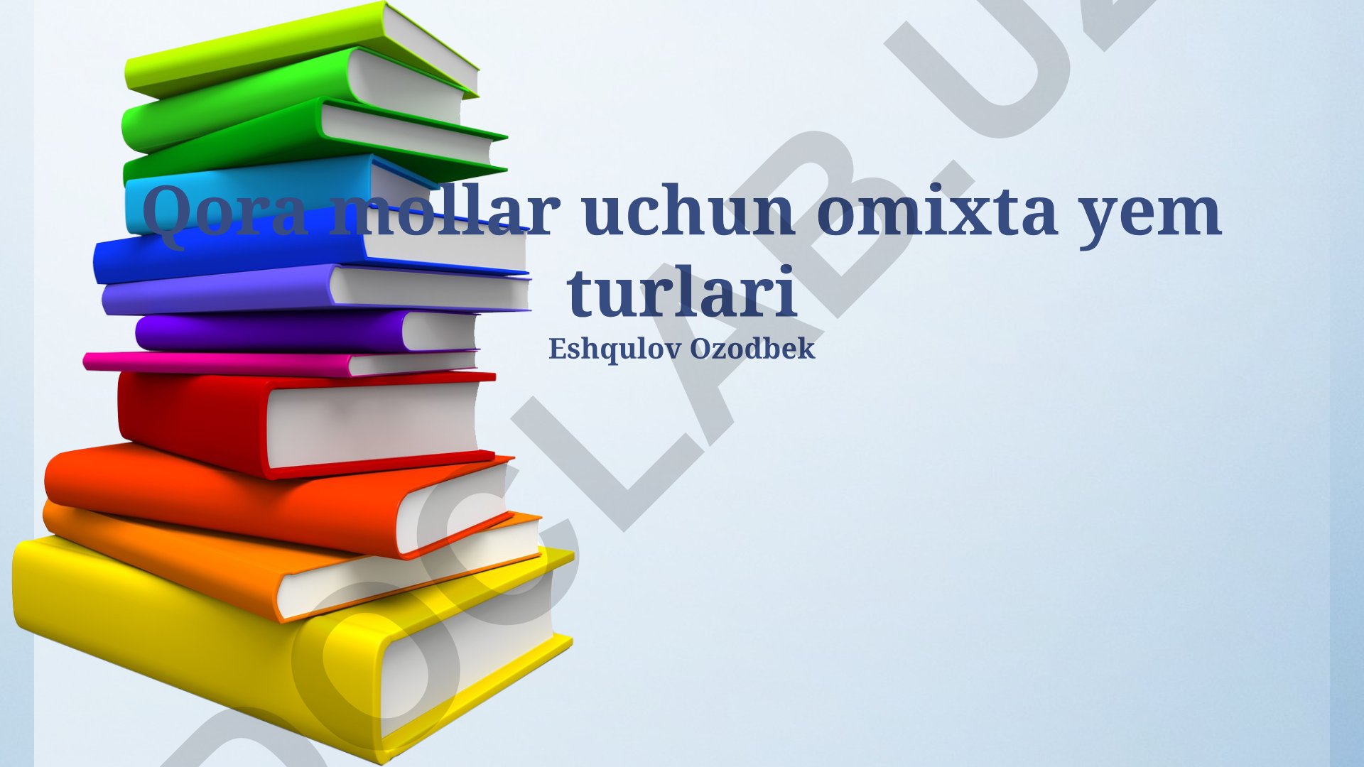 Qora mollar uchun omixta yem turlari va ularning afzalliklari