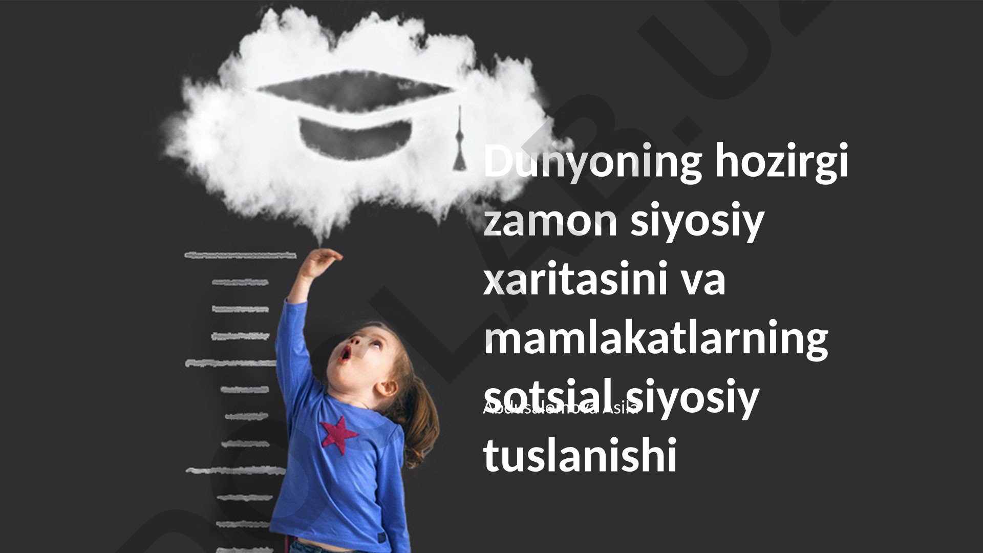 Dunyoning hozirgi zamon siyosiy xaritasini va mamlakatlarning sotsial siyosiy tuslanishi