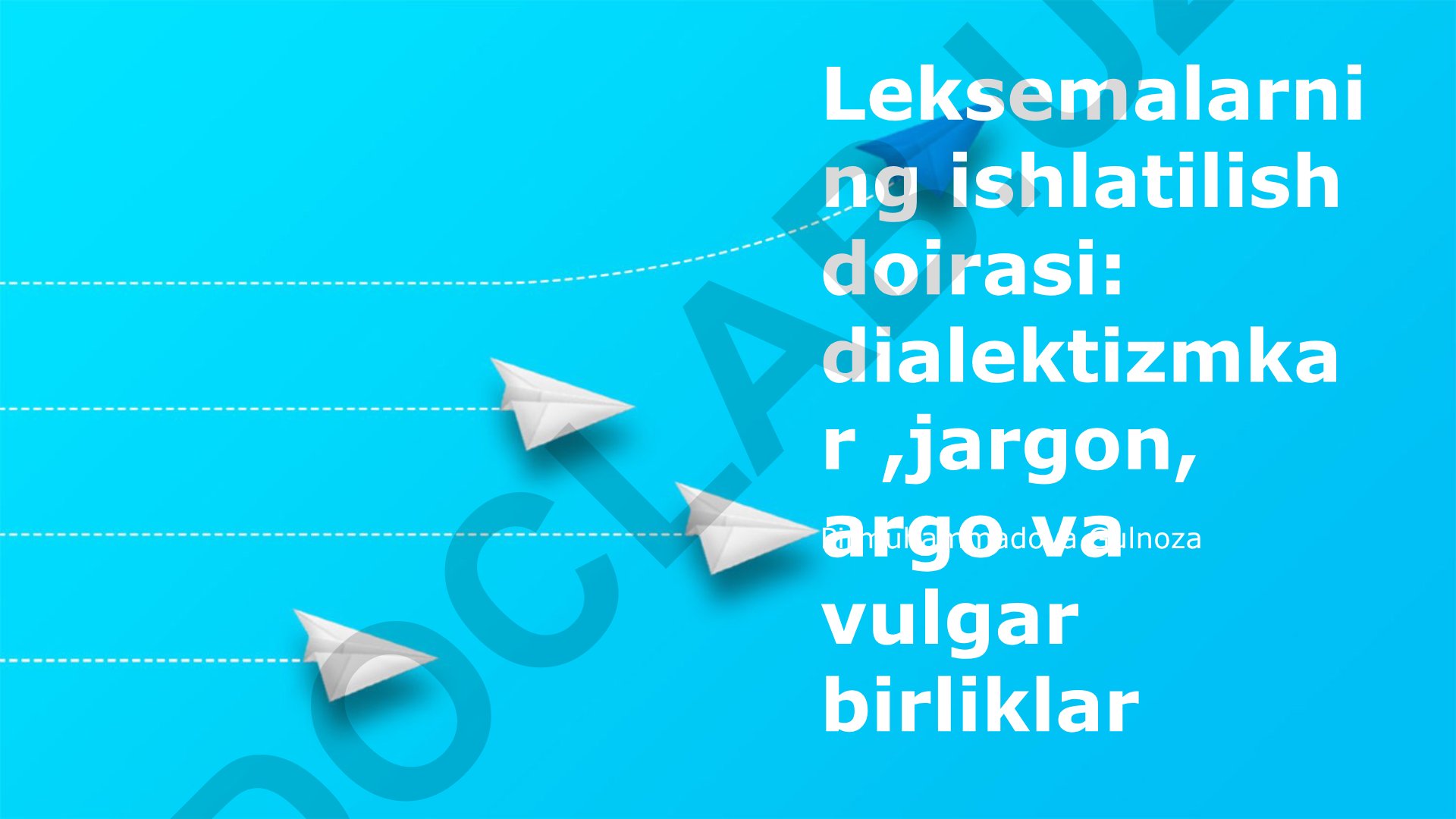 Leksik birliklarning ishlatilish doirasi: dialektizmlar, jargon, argo va vulgar birliklar