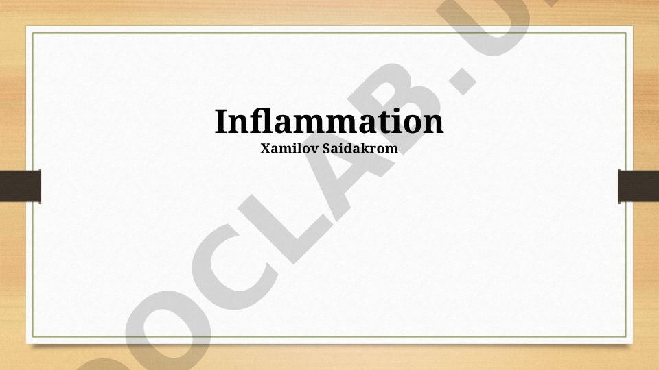 Understanding Inflammation: From Cellular Mechanisms to Systemic Effects